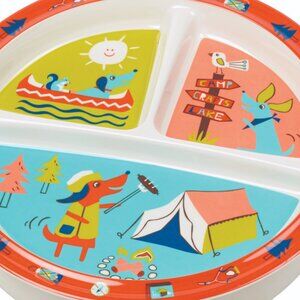 NWT Ore Originals Divided Suction Plate Happy Camper